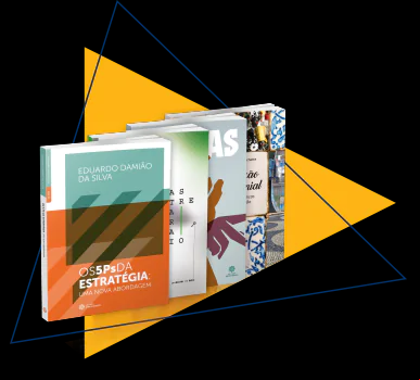Livros Digitais Quatro livros enfileirados representando uma biblioteca virtual